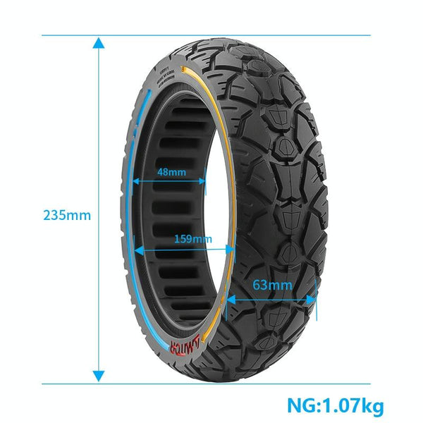 10X2.5 7 Universal Solid Tire Electric Scooter Colourful Accessories Parts