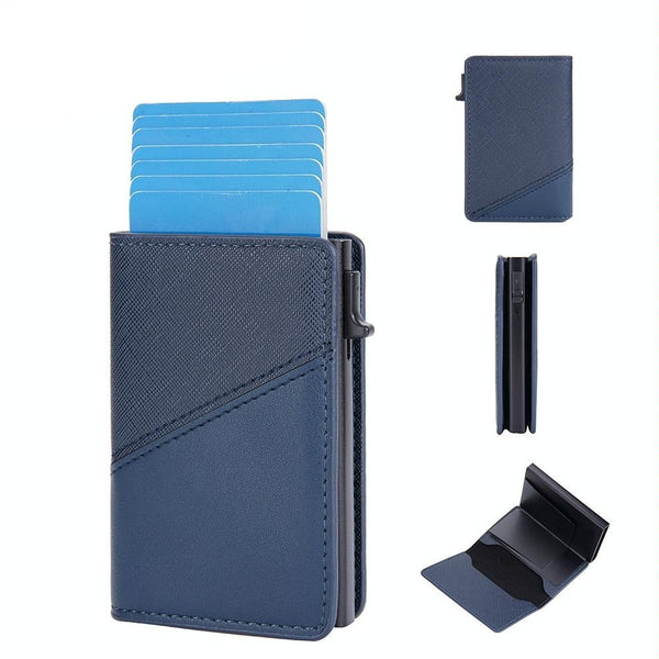 Anti Theft Rfid Leather Wallet Secure Design Black Wallets