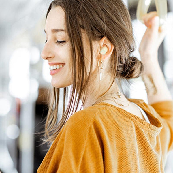 Wireless In Ear Tws Earphone For Hifi Music And Gaming Yellow Earbuds