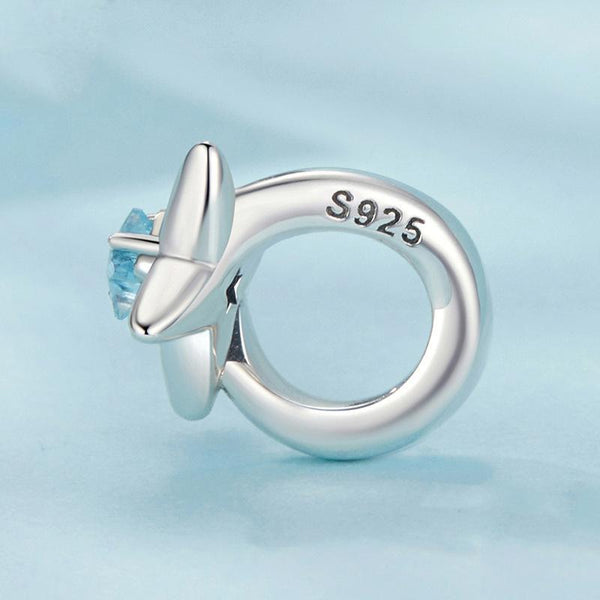 925 Sterling Silver Oxidized Airplane Starburst Beads Charms & Pendants