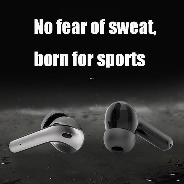 Black Wireless Bluetooth Earphone With Touch Display Earbuds