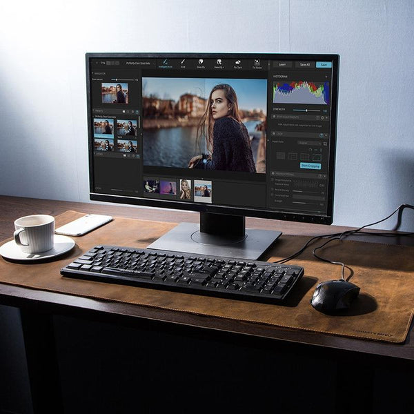 Retro Crazy Horse Leather Desk Pad Anti Slip Desk Mats