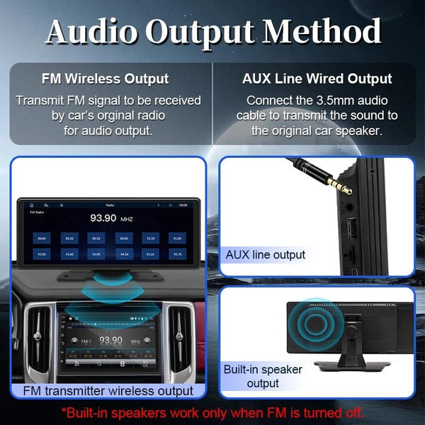 10.26 Inch Car Display Carplay / Android Auto Screen Mirroring Camera Other Car Video