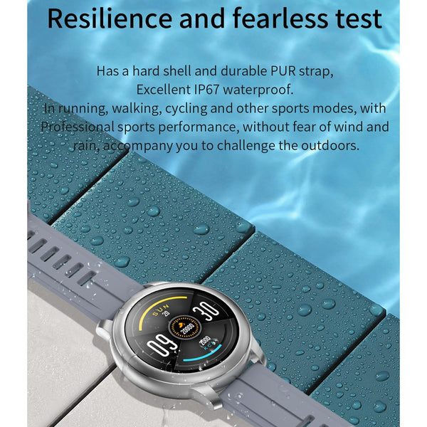 1.3 Inch Ips Colour Screen Ip67 Waterproof Smart Watch Support Sleep Monitor Heart Rate Blood Pressure Black Smart Watches
