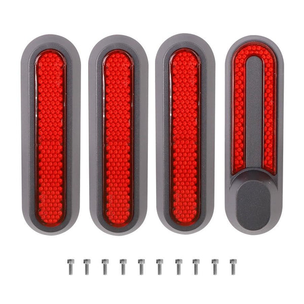 Xiaomi Mijia 1S / Pro 2 Electric Scooter Wheel Cover With Reflective Strips & Screws Red Accessories