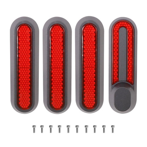 Xiaomi Mijia 1S / Pro 2 Electric Scooter Wheel Cover With Reflective Strips & Screws Red Accessories