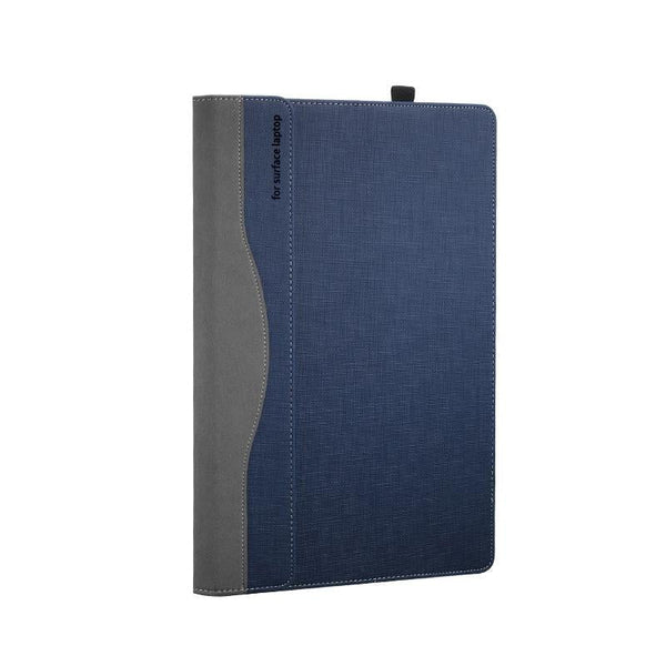 Versatile 13.5 Leather Laptop Sleeve For Microsoft Surface Multi Functional Blue Laptop Cases & Bags