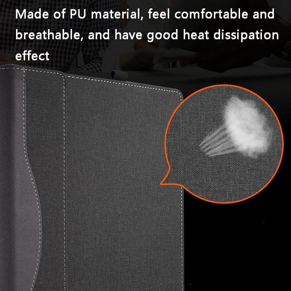 Versatile 13.5 Leather Laptop Sleeve For Microsoft Surface Multi Functional Blue Laptop Cases & Bags