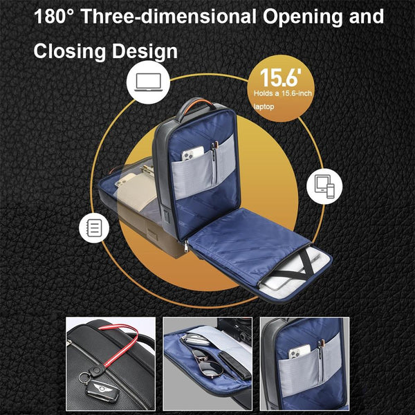 Multifunctional Anti Theft Laptop Business Backpack With Usb Charging Hole Black Laptop Cases & Bags