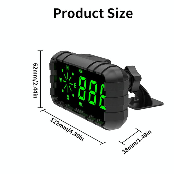Car Head Up Display Speed Alarm English Version Other Instruments & Gauges