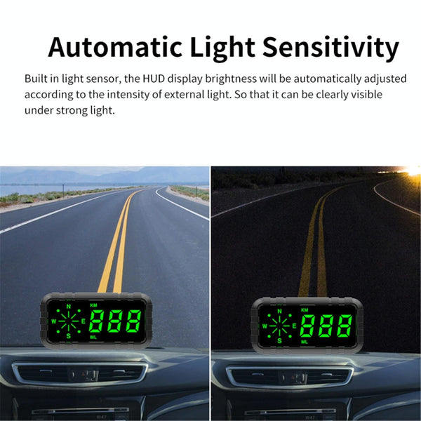 Car Head Up Display Speed Alarm English Version Other Instruments & Gauges