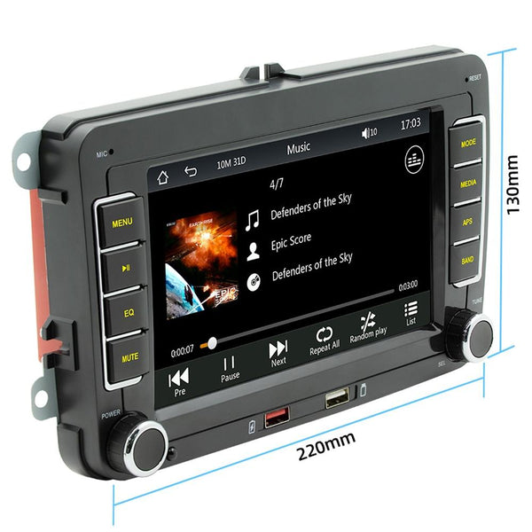 7 Inch Car Mp5 Player With Carplay / Android Auto F9070 Black Video In Dash Units W/O Gps