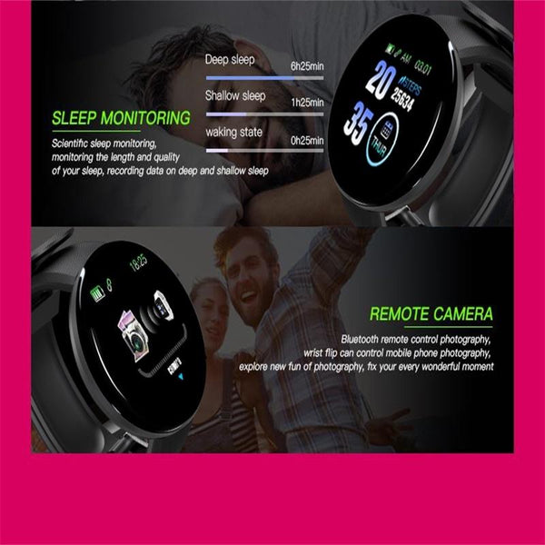 Veile Studios Smart Watch With Call Reminder And Health Monitoring Waterproof Blue Watches