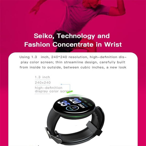 Veile Studios Smart Watch With Call Reminder And Health Monitoring Waterproof Blue Watches
