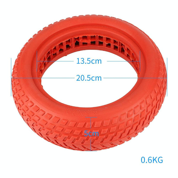 Red 8.5 Semi Solid Honeycomb Tire For Xiaomi M365 Scooter Accessories Parts