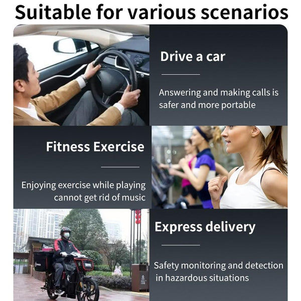 Mini Invisible Bluetooth Earphones With Charging Case Black Earbuds