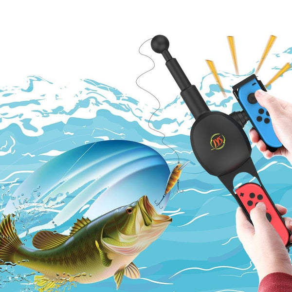 Switch Fishing Rod Handle Ergonomic Design Controllers & Attachments