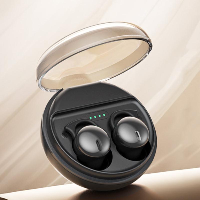 Comfortable Wireless Bluetooth Earphones Noise Canceling Black Earbuds