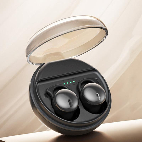 Comfortable Wireless Bluetooth Earphones Noise Canceling Black Earbuds