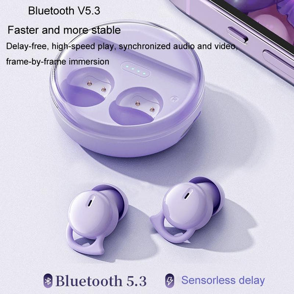 Comfortable Wireless Bluetooth Earphones Noise Canceling Black Earbuds