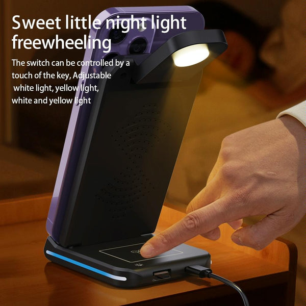 5 In 1 Foldable Wireless Charger 15W Black Chargers & Cradles