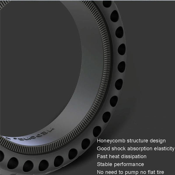 Xiaomi M365 / Pro Electric Scooter Tire 8 Inch Non Slip Honeycomb Black Accessories