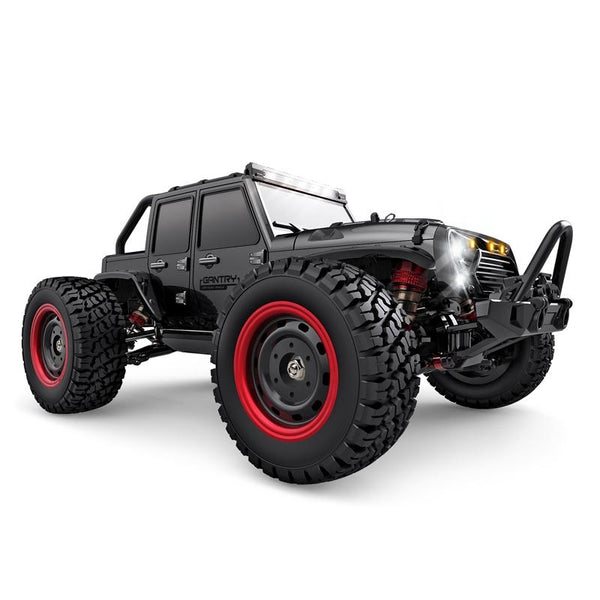 Off Road 4Wd Electric Rc Vehicle 2.4G Wrangler Black Rc Model Vehicles