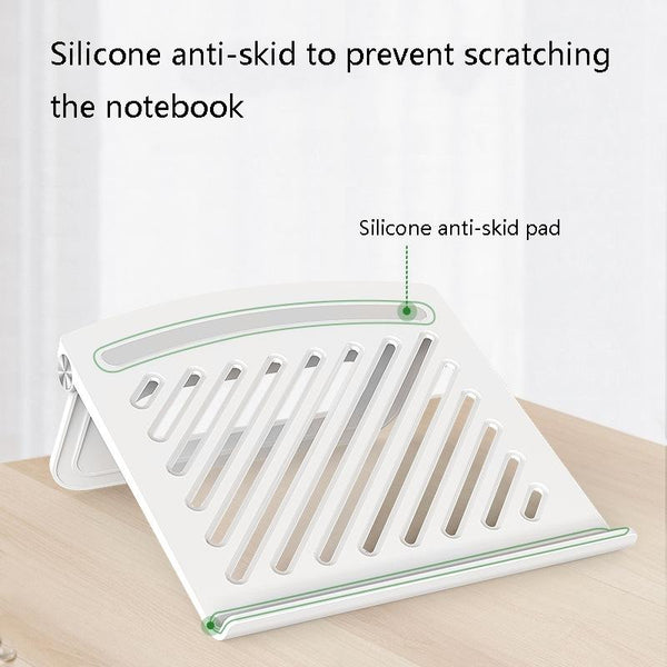 Foldable Laptop Cooling Stand Height Adjustable White Laptop Cooling Pads