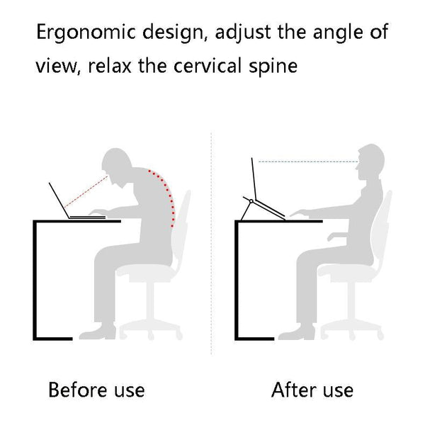 Foldable Laptop Cooling Stand Height Adjustable White Laptop Cooling Pads