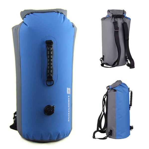 Waterproof Rafting Backpack For Outdoor Activities Blue Dry Bags