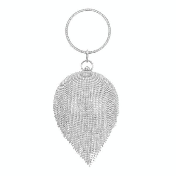 Crystal Tassel Clutch For Weddings And Parties Black Bag Waist Packs & Bags