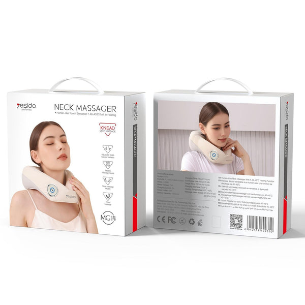 Yesido Mg14 Electric Neck Massager Heat Therapy White Massagers