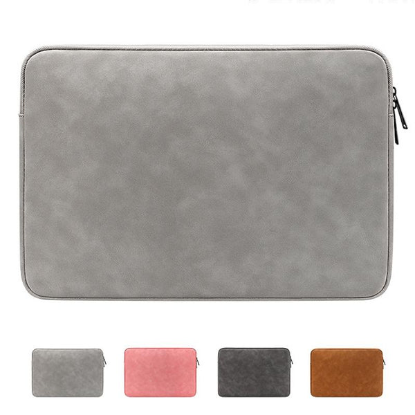 Lightweight Waterproof Lambskin Laptop Sleeve 13.3 Inches Gray Laptop Cases & Bags