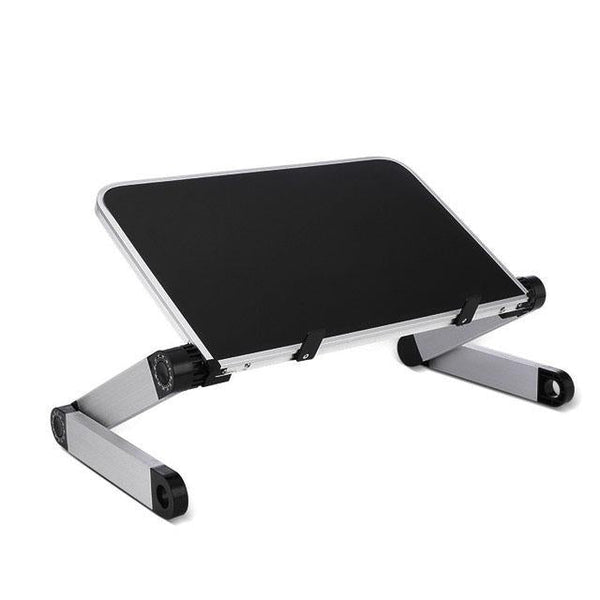 Folding Laptop Stand 360 Degree Rotation Aluminum Alloy Black Stands Holders & Car Mounts