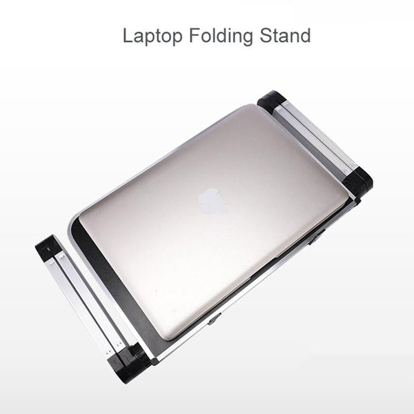 Folding Laptop Stand 360 Degree Rotation Aluminum Alloy Black Stands Holders & Car Mounts