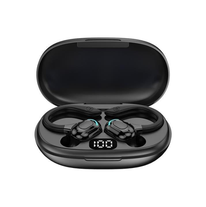 Wireless Bluetooth Earphones With Charging Case F8 Black Double Earbuds