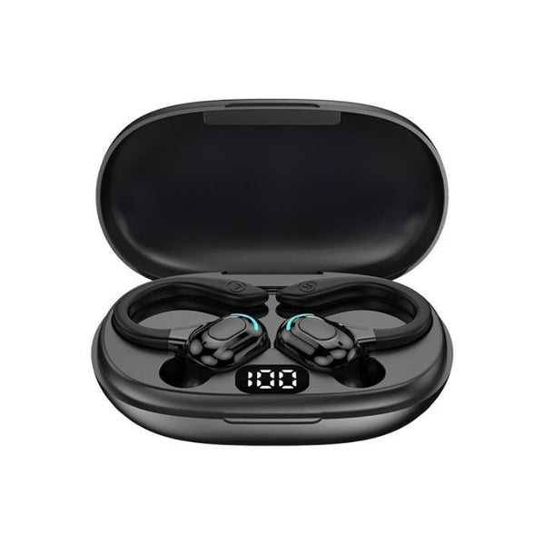Wireless Bluetooth Earphones With Charging Case F8 Black Double Earbuds