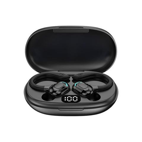 Wireless Bluetooth Earphones With Charging Case F8 Black Double Earbuds