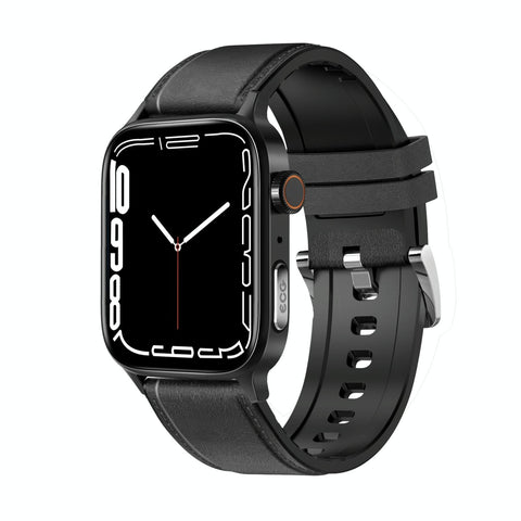 1.85 Inch Tft Screen Leather Band Health Smart Watch Black Smart Watches