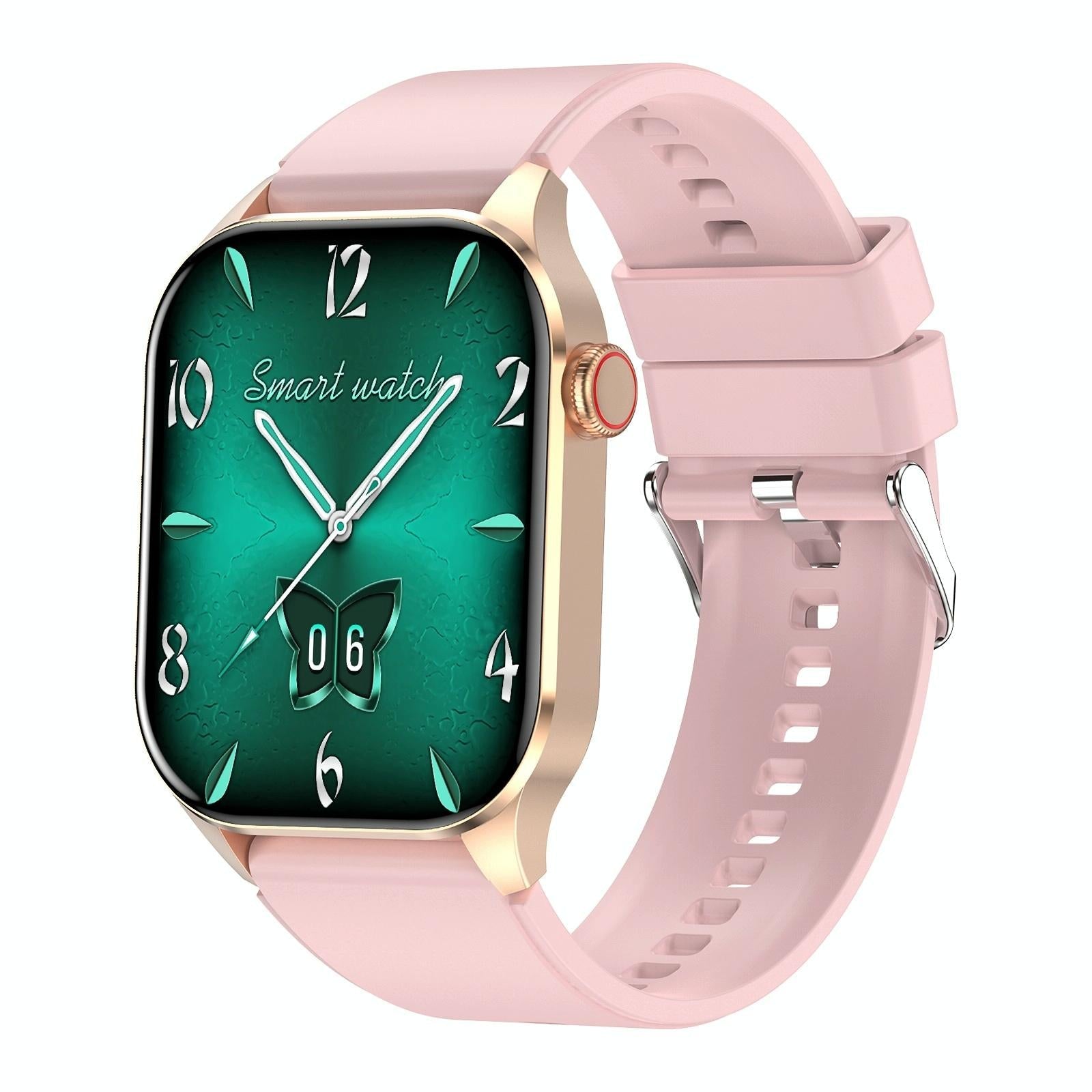 Waterproof Smart Watch With Bluetooth And Blood Oxygen Monitoring Ip68 Pink Smart Watches
