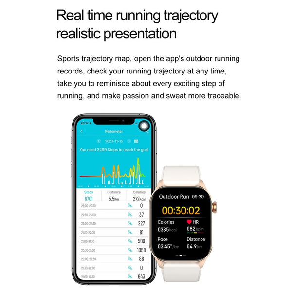 Waterproof Smart Watch With Bluetooth And Blood Oxygen Monitoring Ip68 Pink Smart Watches