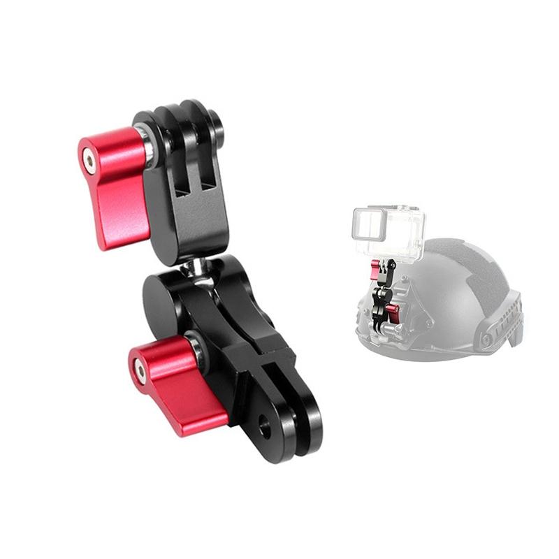 360 Degree Rotating Mount Adapter For Gopro Hero11 Aluminium Alloy_Red Cables & Adapters
