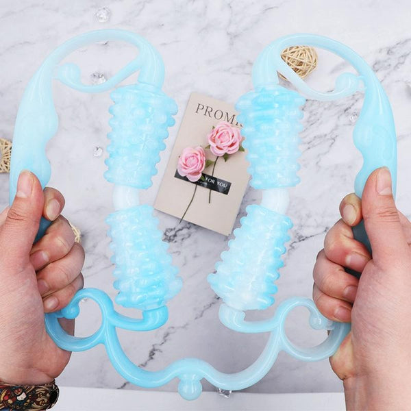 2 Pack Ring Leg Clamp Massager For Yoga & Fitness Blue Massagers