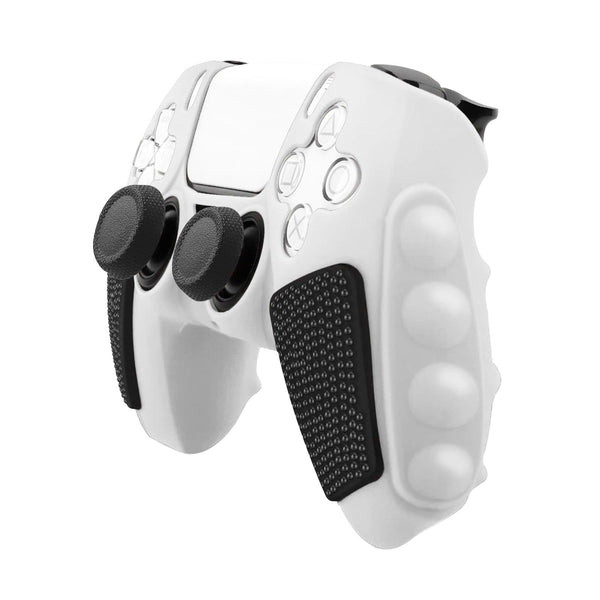 Silicone Gamepad Protective Case For Sony Ps5 No Rocker Caps Black & White Bags Skins & Travel Cases