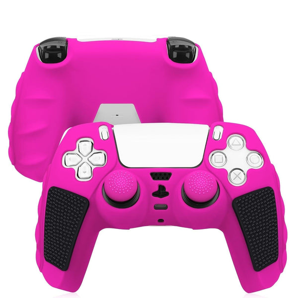 Silicone Gamepad Protective Case For Sony Ps5 No Rocker Caps Black & White Bags Skins & Travel Cases