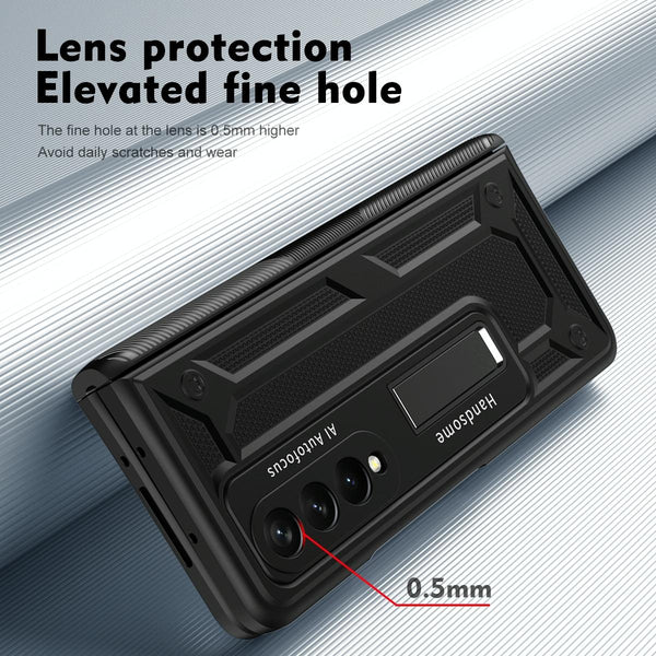 Shockproof Secure Hinge Phone Case For Samsung Galaxy Z Fold 4 5G_Black Cases Covers & Skins