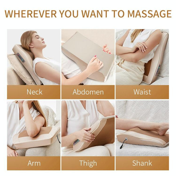 Mini Neck & Shoulder Massager Multifunctional Au Plug Black Massagers