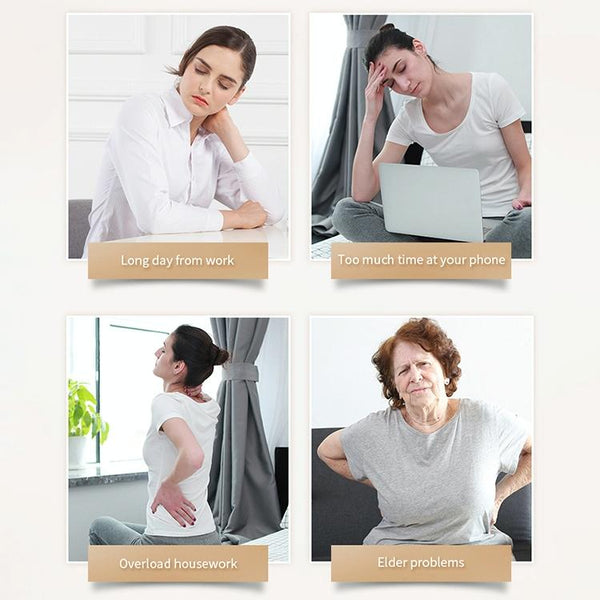 Mini Neck & Shoulder Massager Multifunctional Au Plug Black Massagers