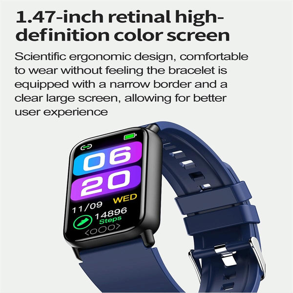 Smart Health Monitoring Watch With Colour Screen Black Smart Watches
