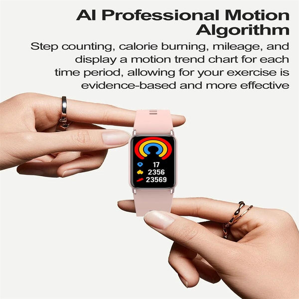 Smart Health Monitoring Watch With Colour Screen Black Smart Watches